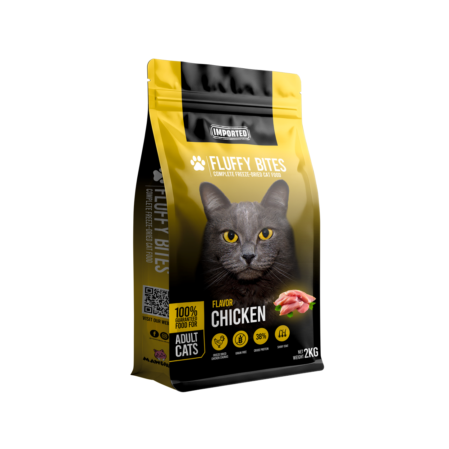 FluffyBites Premium Cat Food 2Kg